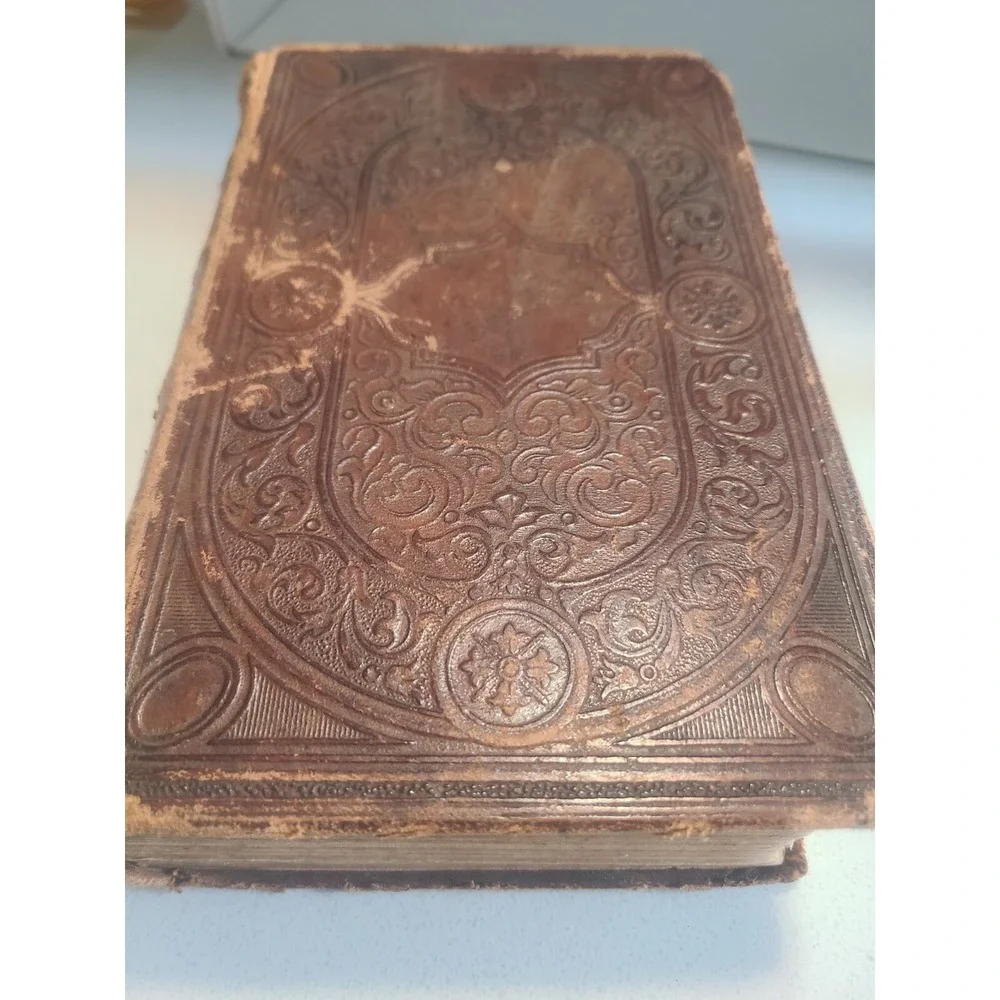 1871 German Bible Great Condition! Die Bible Old And New Testament Free Shipping